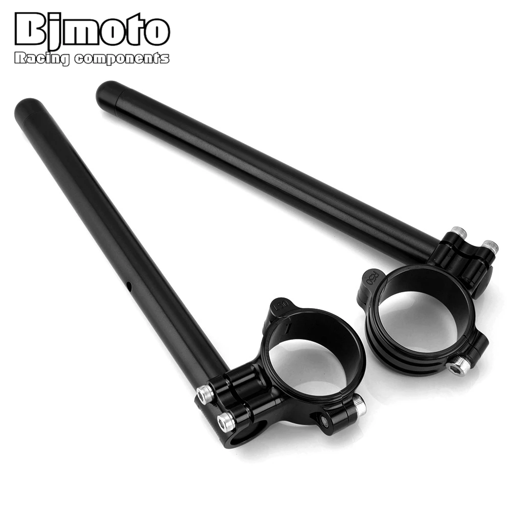 CNC Regular Fork Tube Clip On Ons Handlebar Universal Black 48//50//51//52//54//55mm