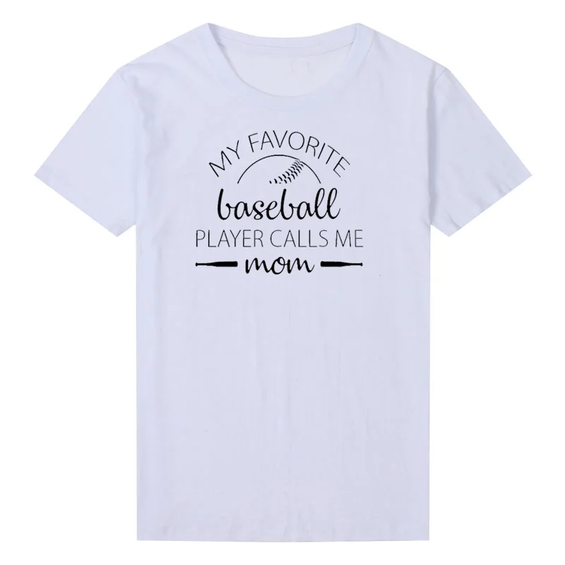 Женская футболка с коротким рукавом надписью My Favourite круглым вырезом и Call Me Mom