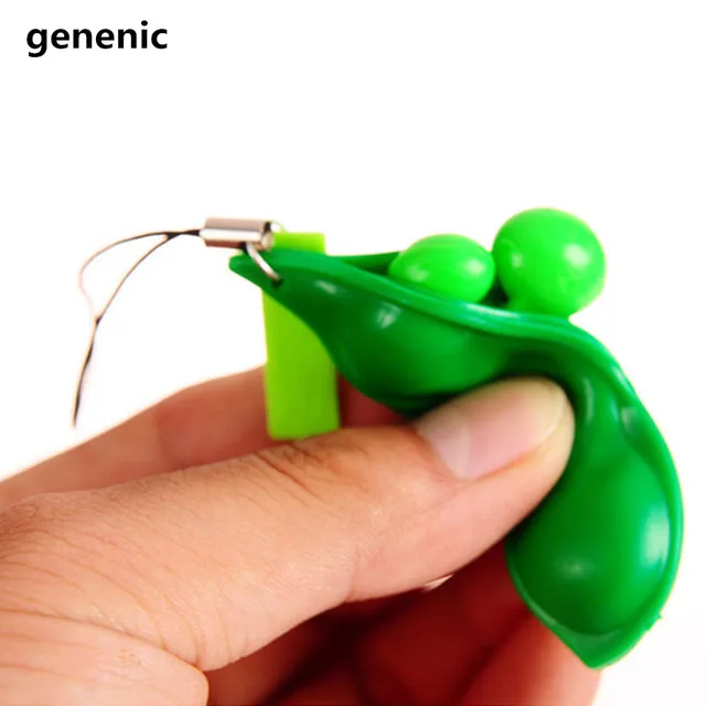 Nuova Creatività Estrusione Pea Bean Soia Edamame Stress Alleviare Toy Keychain Nuova Creatività Estrusione Pea Bean Soia Edamame Stress Alleviare Toy Keychain