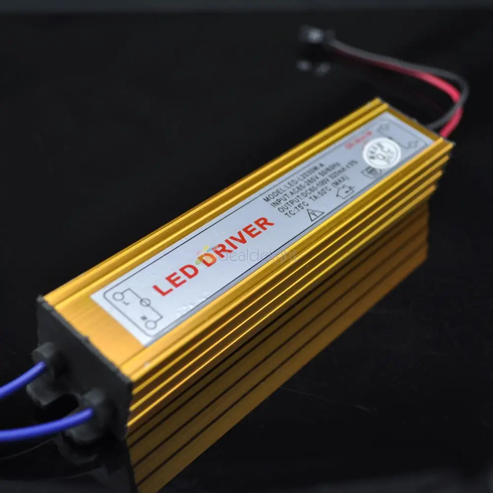 

Freeshipping!IP65 Waterproof Constant Current Driver AC85-265V to DC60-100V 300mA for 25-30 pcs 1W High Power LED