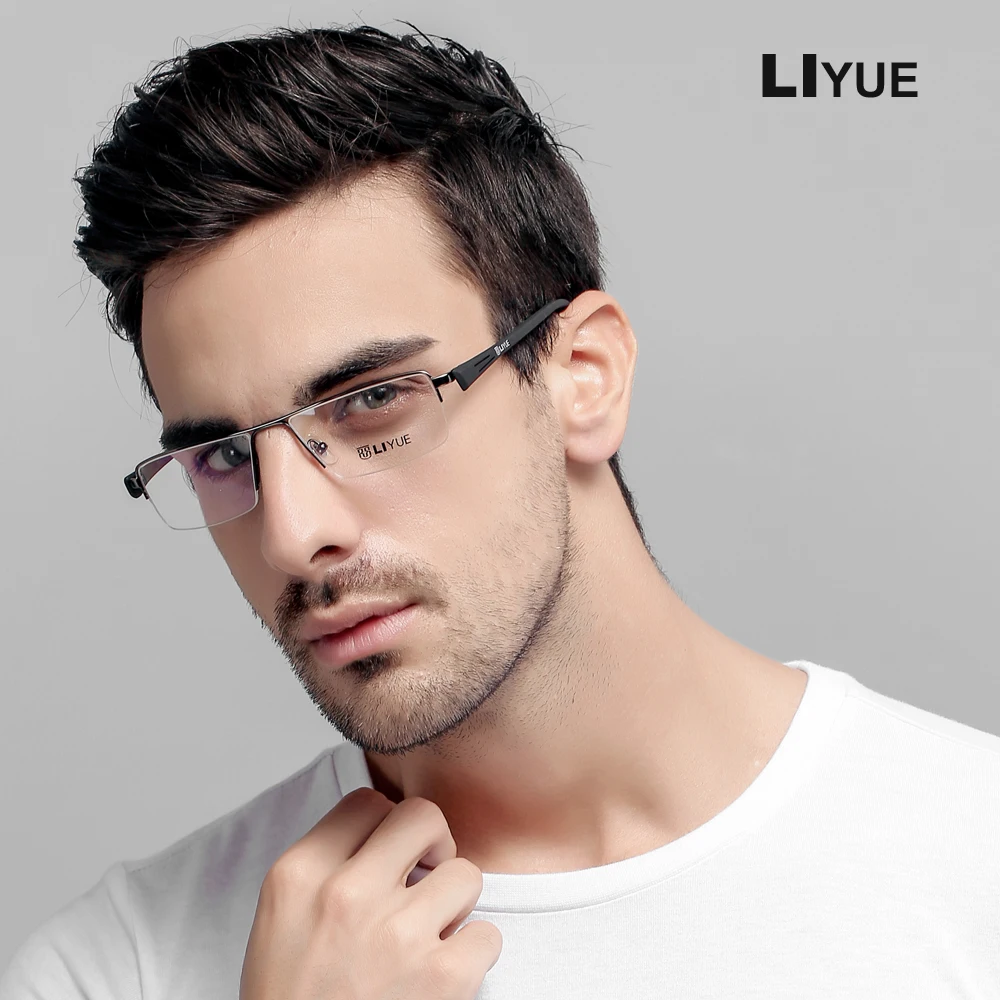 Montura De Gafas De Metal De Moda Para Hombre Gafas pticas Montura De 