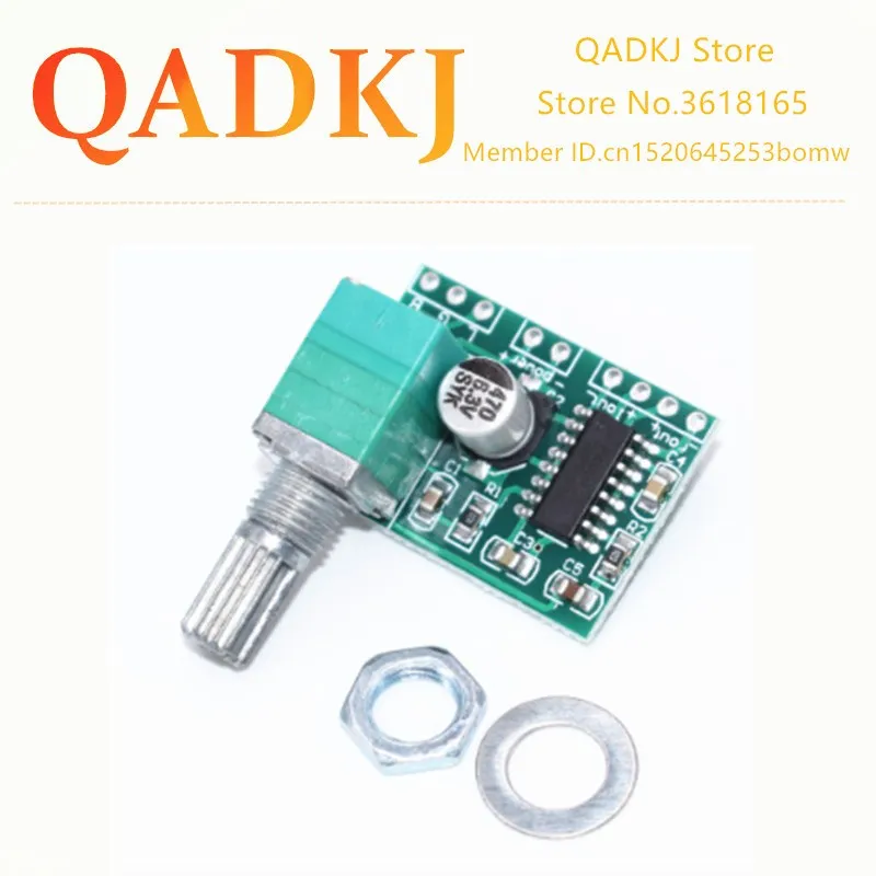 

PAM8403 mini 5V digital amplifier board with switch potentiometer can be USB powered