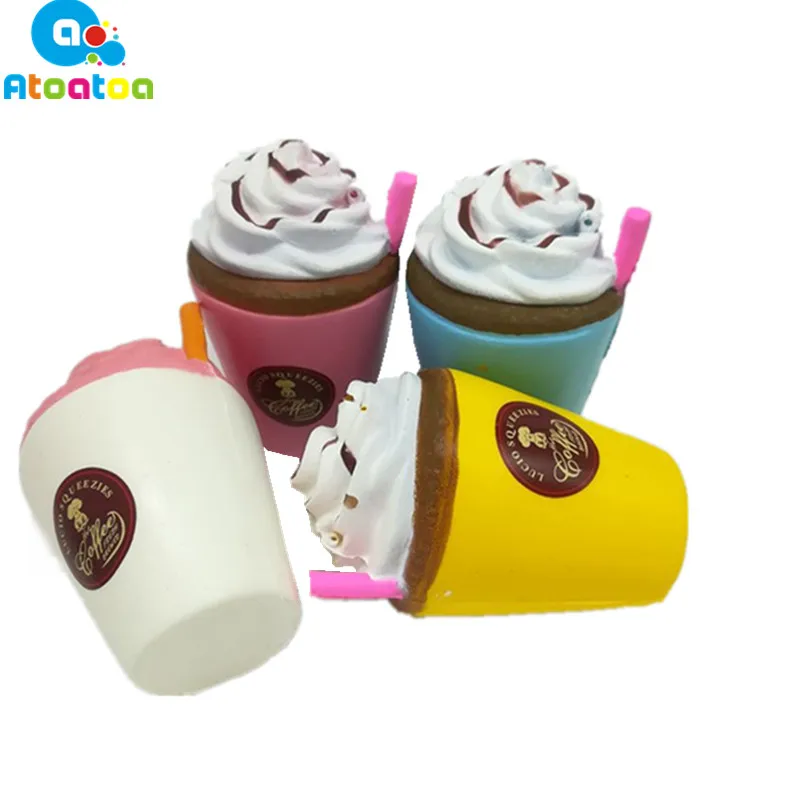 8*10 см мини-мороженое кружка чашки напитка Squeeze супер замедлить рост игрушки подарки PU снимает стресс беспокойство Squeeze Toy