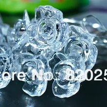 Партия из 2 предметов светодиодные гирлянды с розовым shape10m 100 светодиодов декоративные рождественские фонарики AC220V с контроллером и штепсельная вилка