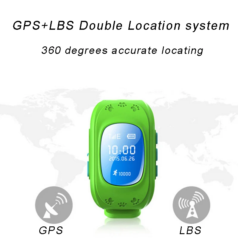 Koop GPS Tracker Kinderen Baby Q50 Smartwatch voor Kids SIM Oled scherm Sos Passomete Smart Horloge Anti Verloren Afstandsbediening monitor