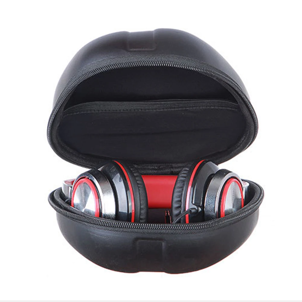 New EVA Storage Bag Carrying Case for Beats EP Sony MDRV6 Sennheiser HD 380 PRO Philips Beats and more Over ear Headphone Black