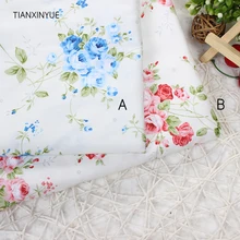 TIANXINYUE цветок розы ткань хлопок ткань печатных Лоскутная Ткань для шитья Свадебные постельные принадлежности подушки одеяла подушки ткань