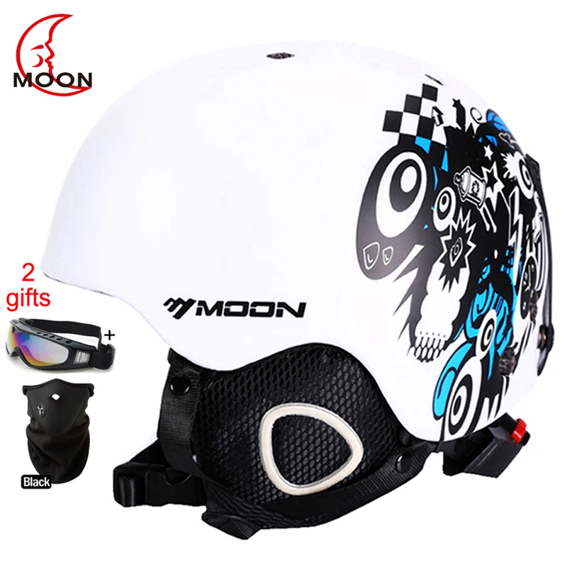 MOON Skateboard Ski Snowboard Integrally Molded Ultralight Breathable Ski Helmet CE Certification