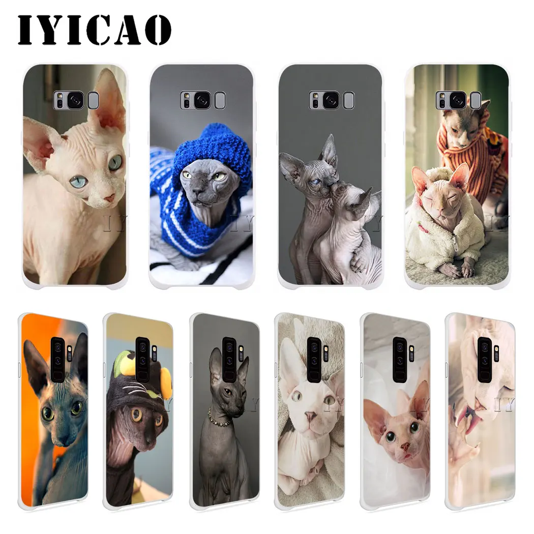 

IYICAO Sphinx Cat Hard Case for Samsung Galaxy S10e S10 S9 S8 Plus S6 S7 Edge Cover for Samsung Note 9 8