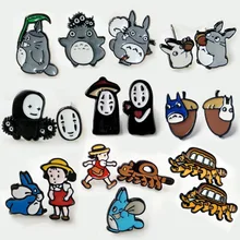 IVYYE Totoro Унесенные Призраками Без лица человек мода аниме Сережка с героями мультфильмов милые серьги-гвоздики с животными для женщин девочек детские ювелирные изделия подарок