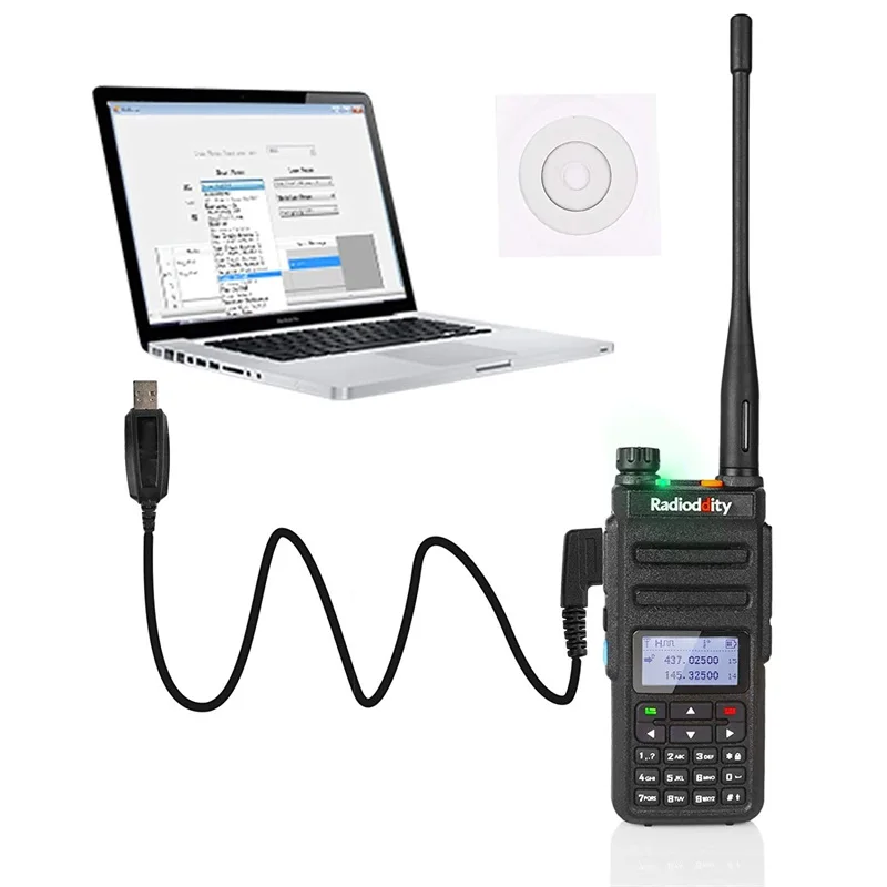 Radioddity GD 77 Dual Band Time Slot DMR цифровой/аналоговый двухстороннее радио 136 174/400 470 МГц