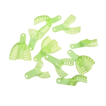 

10 Pcs/lot Plastic Dental Impression Trays Dental Central Supply Materials Teeth Holder For Oral Tools Wholesale