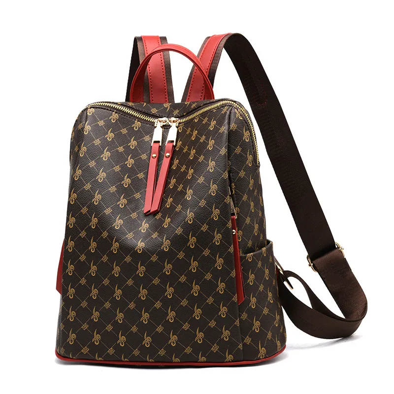 

Printed Women Backpack High Quality Youth Leather Backpacks for Teenage Girls Female School Shoulder Bag Bagpack Women mochila