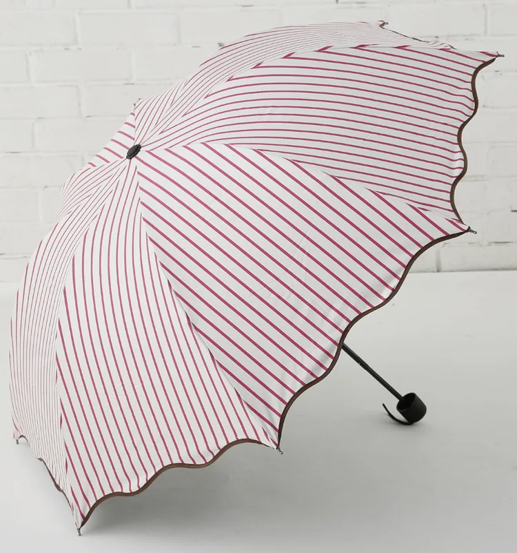 2019 hot Umbrella Rain Woman Three-folding Sunny and Rainy Umbrella Parasol (10)