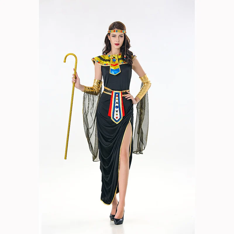 Free Shipping Adults Sexy Egyptian Costumes Queen Egyptian Pharaoh Cleopatra Women Halloween