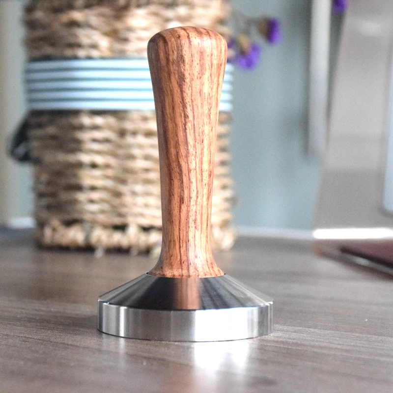

Espresso Coffee Tamper 58MM Flat Base 49/51/53/57/58MM Professional Profilter Hammer