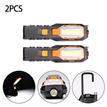 Enjoydeal 2 шт. COB светодиодный светильник USB Перезаряжаемый супер яркий гибкий магнитный контрольный светильник рабочий светильник с крюком