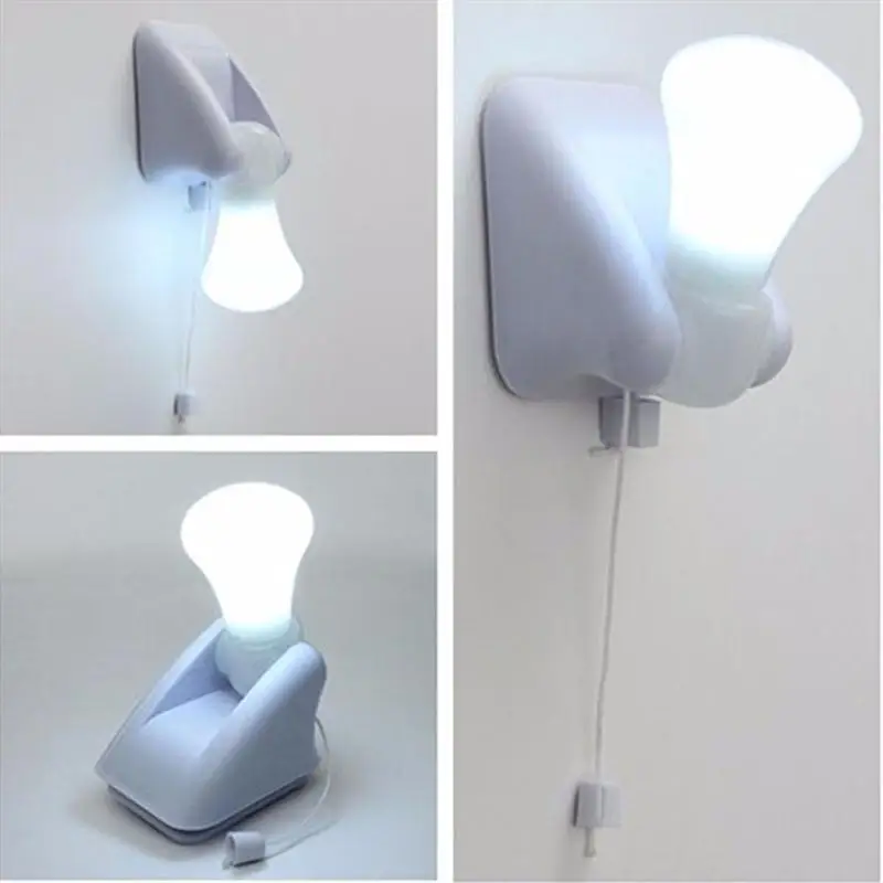 LED  Lamp Night Switch Self Wire Cabinet Lamp Wall Lamp Bulb AAA Battery 