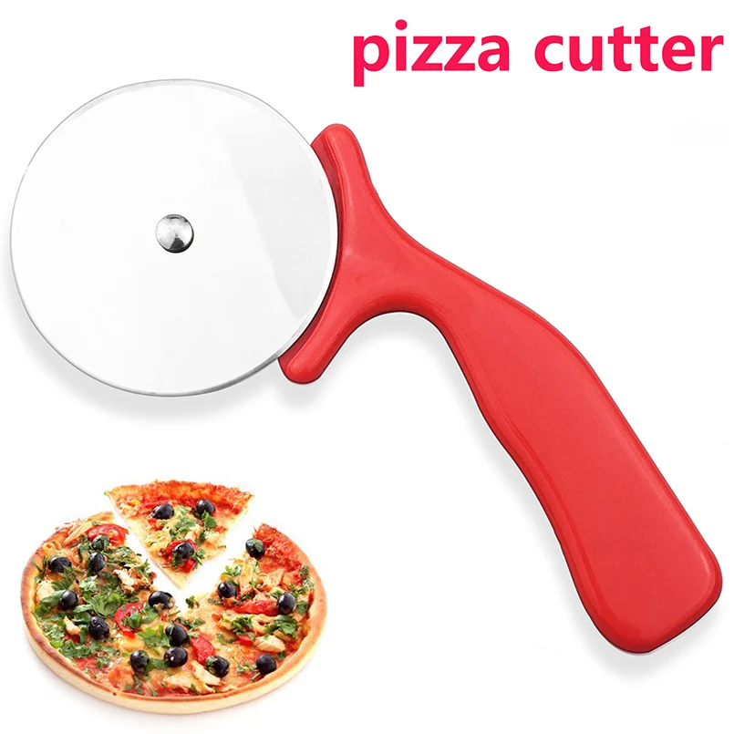 

1PC Dia. 6cm Stainless Steel Pizza Wheel Cutter Plastic Anti-Slip Handle Rotary Cake Bread Pizza Cutter Kitchen Cooking Tools