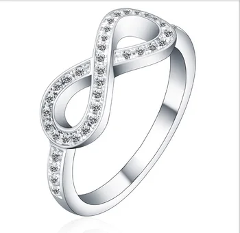 

Spiffing New Design Ring Dazzle Diamond Ring Solid 925 Sterling Silver White Gold Color Best Gift for Her