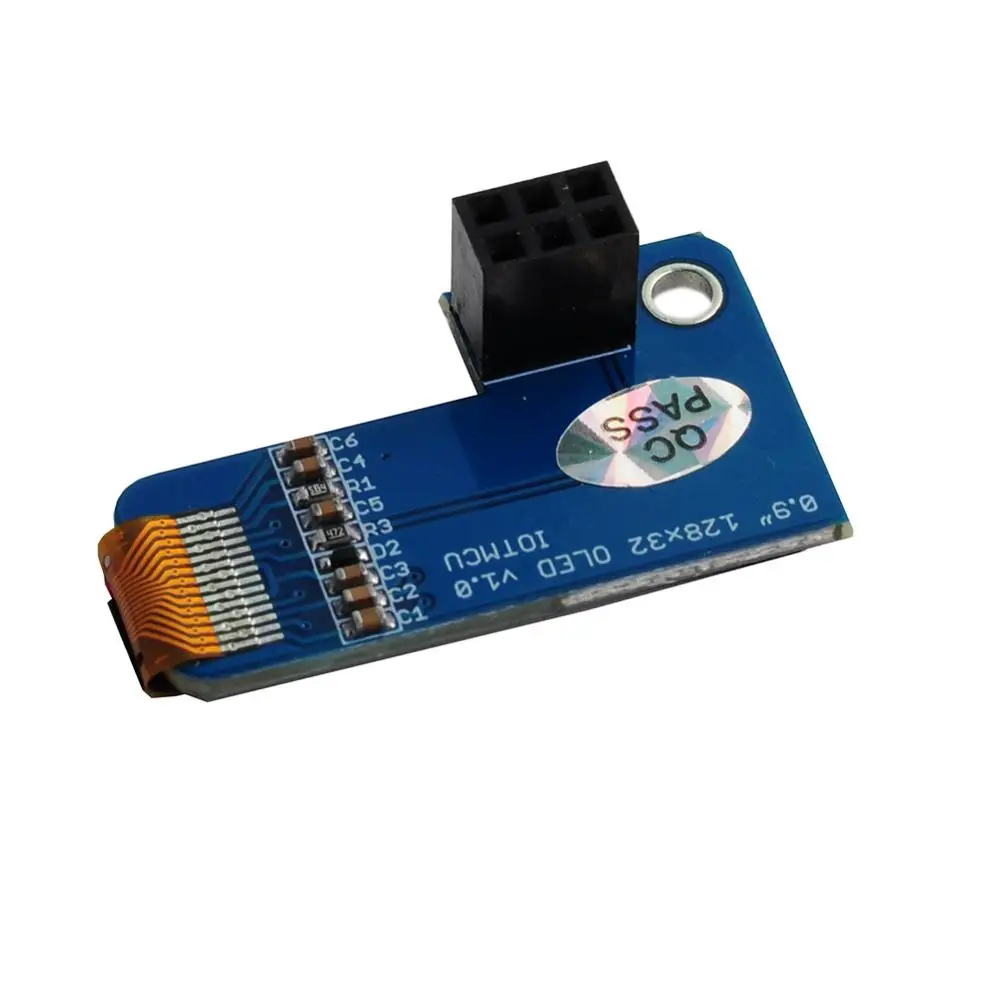 10 шт./лот PiOLED I2C 0 91 дюйма OLED 128x32 SSD1306 синий для RPI Raspberry Pi 1 B + 2 3 и Zero DIYmall|Модули умного