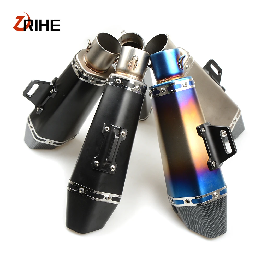 

36-51mm Universal CNC Motorcycle Exhaust Pipe With Muffler For Triumph Bonneville /Bonneville SE 675 street triple america lt