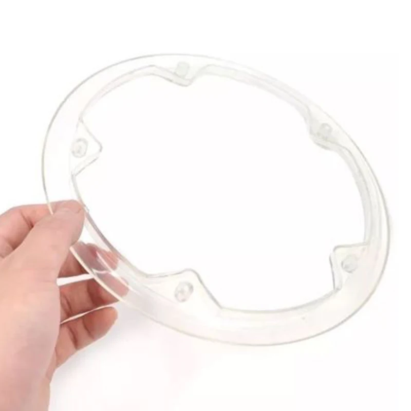 21cm Plastic Bicycle Crank Chain Wheel Cover Transparent Sprocket Guard 5 Screws  Bicycle Chainwheel Accessories
