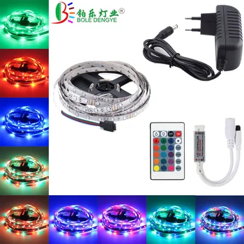 

DC 12V LED Strip Lights SMD 2835 60leds/m Non waterproof Flexible LED Tape Ribbon 5M 10M RGB LED Strip Kit+LED Controller+Power