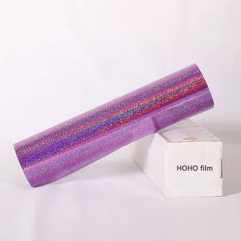 

50cm x 25m Violet Holographic HTV Heat Transfer Vinyl Roll for T-Shirts 20 Inches x 83.3 Feet