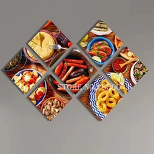 7pcs,3D Diamond Painting Kitchen decoration Square Rhinestone»food»Cross Stitch Kits,Multi-picture,diy Diamond Embroidery