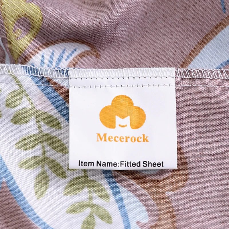 MECEROCK 1 шт. полиэстер для простыни на кровать эластичной резинкой печать простыня