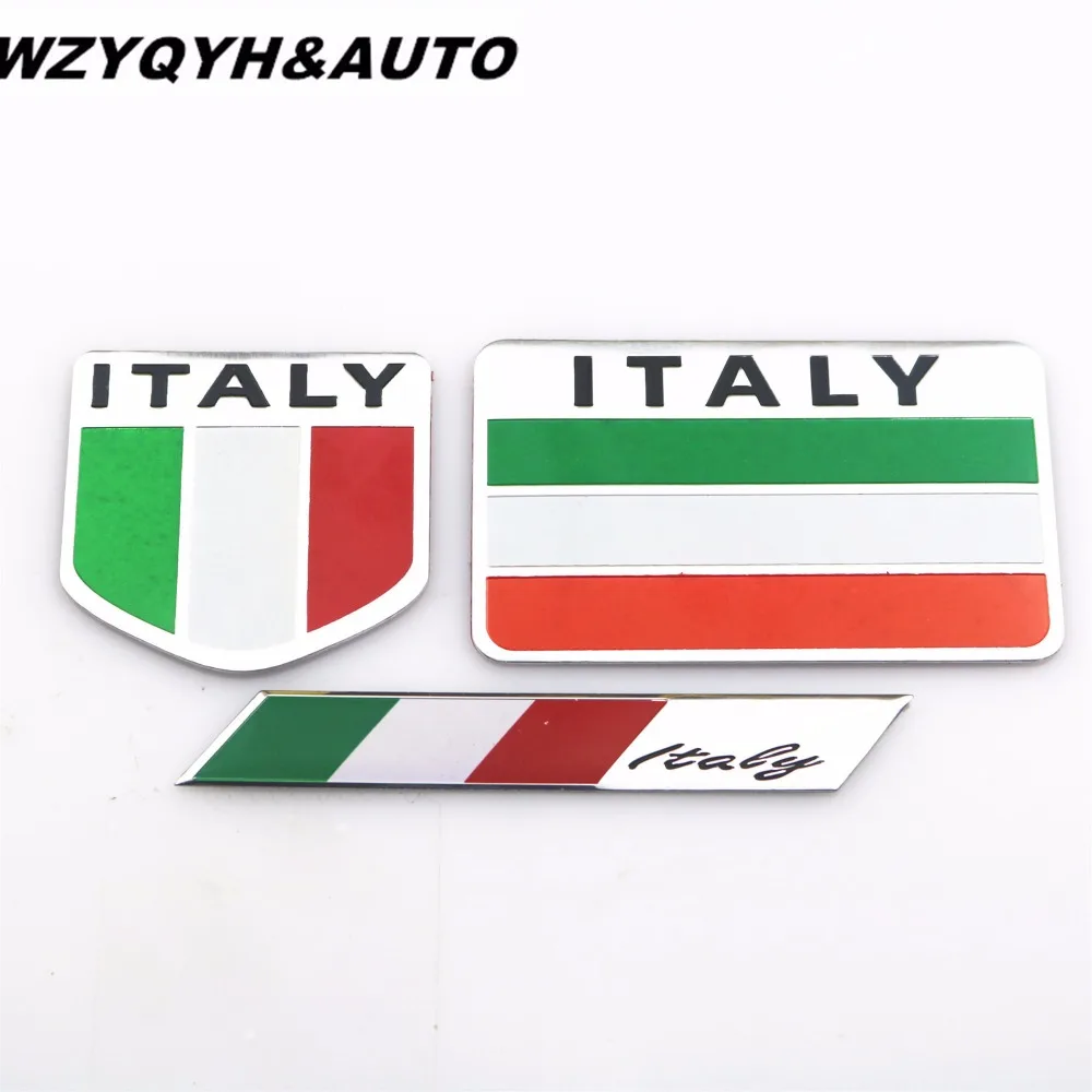 

Car Styling Italy Flag Car Stickers And Decals 3D Stickers Logo Full Boday Emblem Badge Auto Accessories For all car