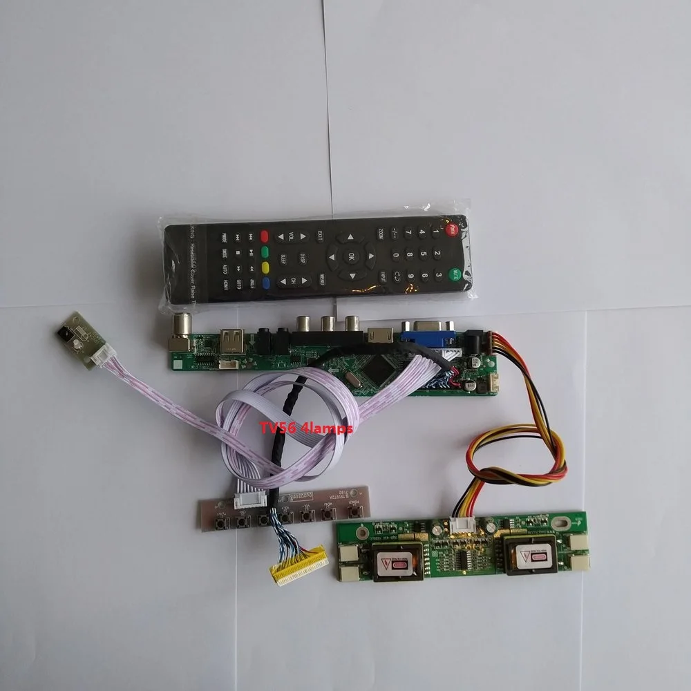 

for M170EG01 V2 30pin 4 lamps TV USB VGA AV Digital Signal 1280X1024 17" kit Module Controller Driver Board New LCD HDMI