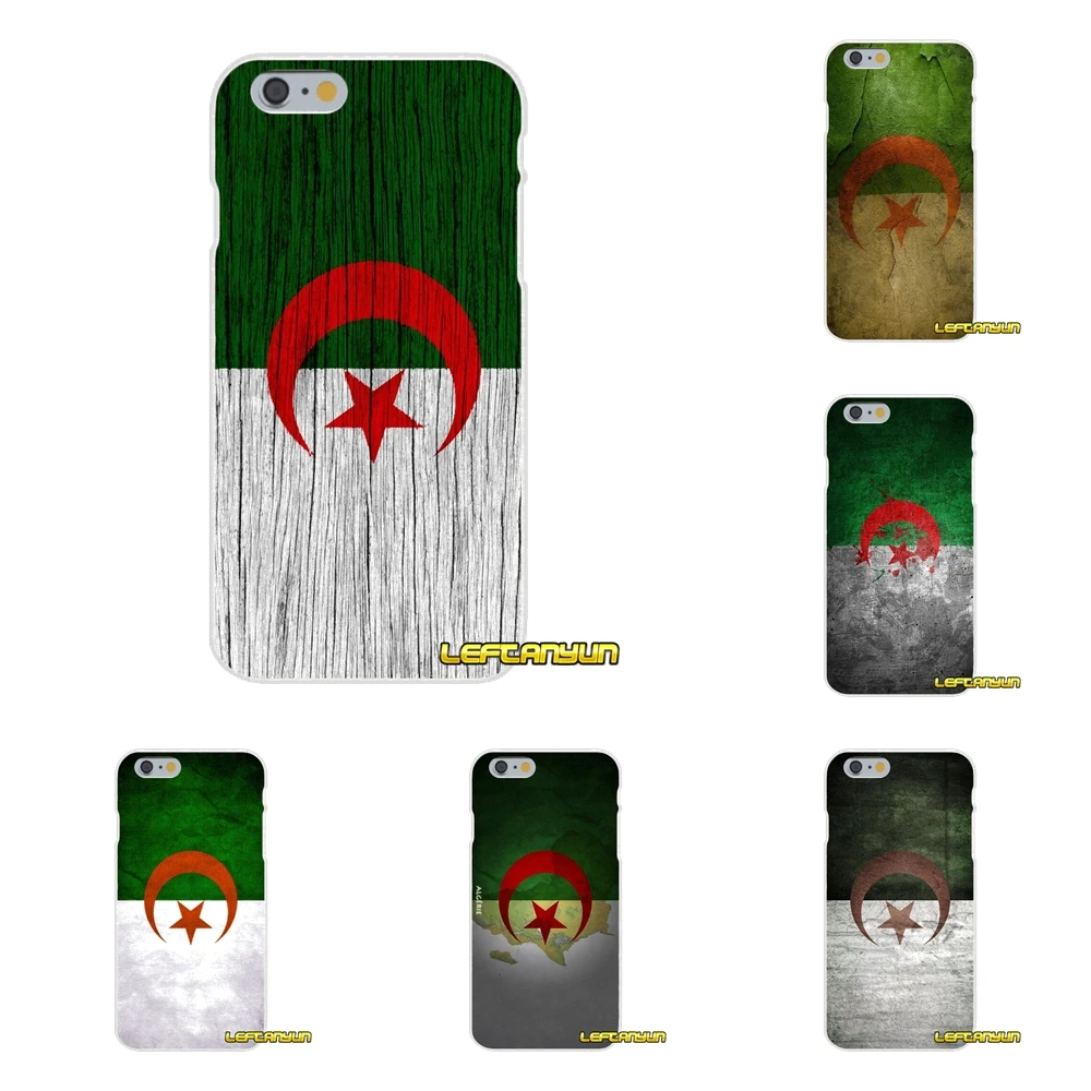 

For Samsung Galaxy S3 S4 S5 MINI S6 S7 edge S8 S9 Plus Note 2 3 4 5 8 Silicone Phone Cases Cover Algeria Algerian Flag DZ Banner