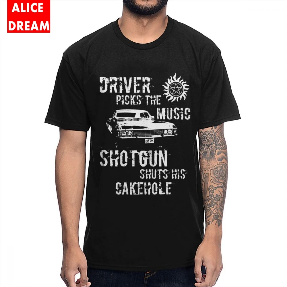 Большой размер La Camiseta качественная сверхъестественная Футболка Повседневная футболка с 3D принтом из 100% хлопка с круглым вырезом