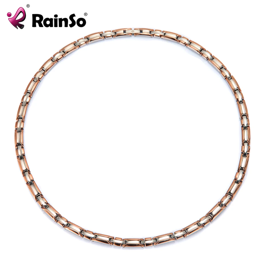 

RainSo Germanium Magnetic Necklace for Women Bio Energy Healing Magnet Infrared Negative ions Power Necklaces Relieve Fatigue