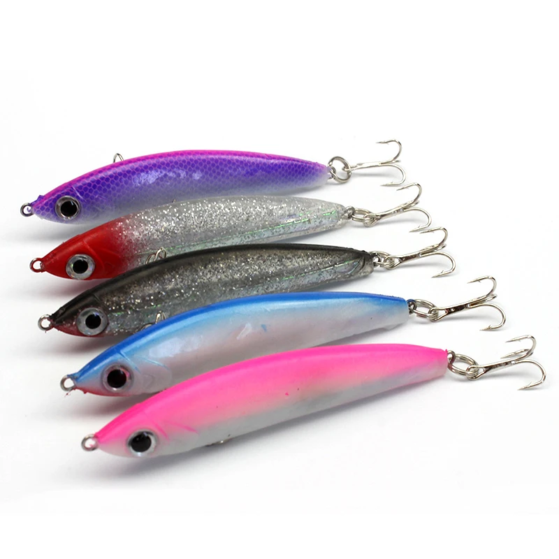 

10Pcs/Lot 8.5cm 14g Fishing Lures Sinking Pencil Lure Artificial Lure Crank Baits Soft Bait Fishing Tackle Tools Multicolor Kits