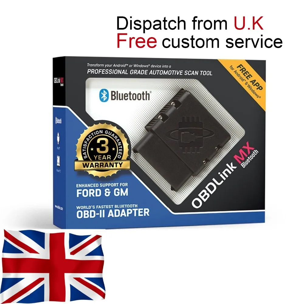 

OBDLink MX Bluetooth: Professional Grade OBD2 Automotive Scan Tool for Windows and Android DIY Car and Truck Data diagnostics