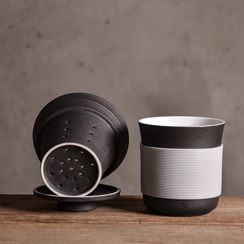 TANGPIN ceramic tea mugs with filters coffee mugs for tea chinese ceramic teacup 360ml