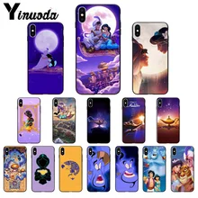 Funda protectora de lujo Yinuoda Aladdin y Jazmín de dibujos animados para Apple iPhone 8 7 6 6S plus X XS X MAX 5 5S SE XR cubierta(China)