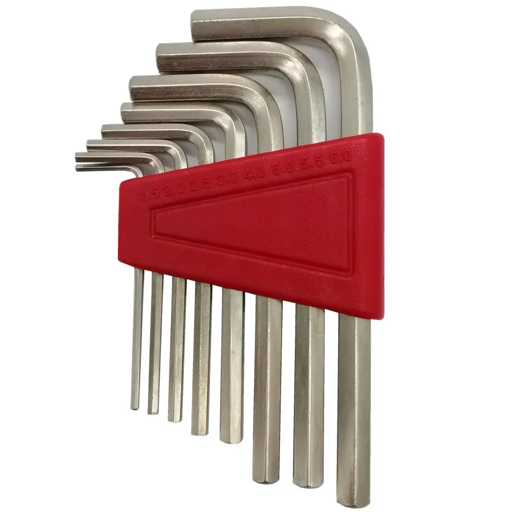 8pcs Size L Shape Hexagonal Hex Keys Wrench Hex Spanner Set CRVin