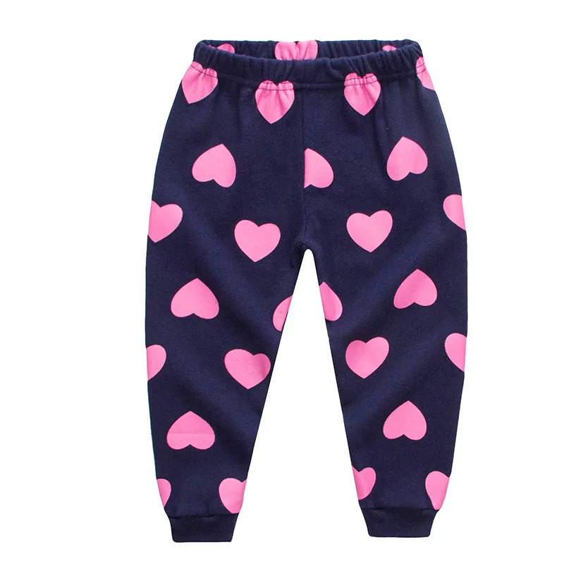 Love Heart Print New Infant Pajamas Kids Cotton Pajamas Girls Pajamas Pyjamas Baby Girl Sleepwear Pijama 2-7Y