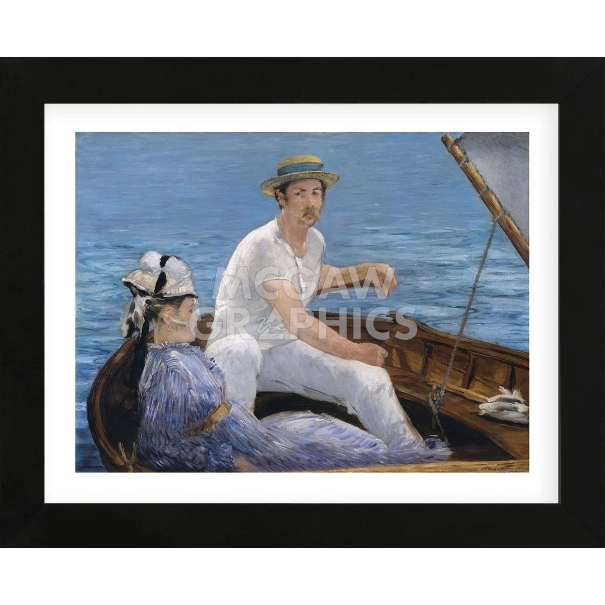 Boating, 1874 (Framed)