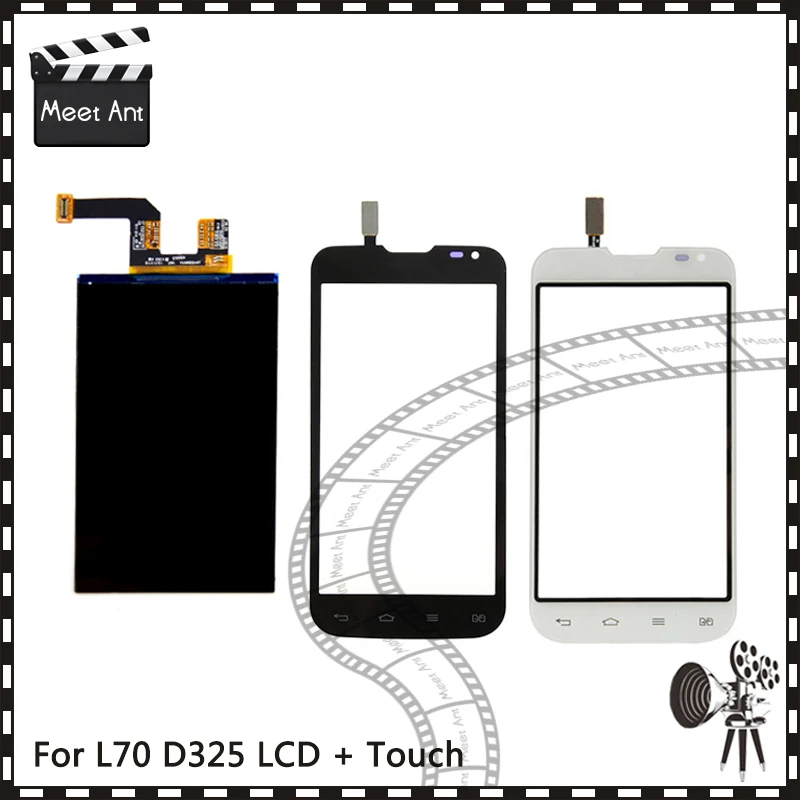 

New High Quality 4.5'' For LG Optimus L70 D325 Dual Card Lcd Display With Touch Screen Digitizer Sensor
