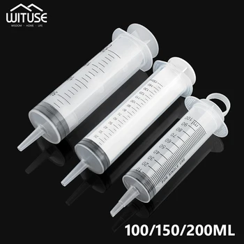 

1Pc Large Measuring Syringe 100ml 150ml 200ml Plastic Syringe For Measuring Nutrient Motoring Applications