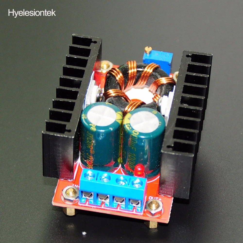 DC-DC повышающий конвертер постоянного тока повышающий преобразователь модуль Регулируемый статический регулятор напряжения 10-32 В до 12-35 в повышающий 150 Вт 6А