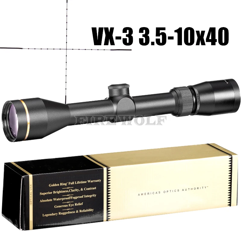 

VX-3 3.5-10x40 Mil-dot Riflescopes Rifle Scope Hunting Scope W/ Mounts