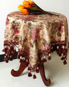

Wholesale Household Multi-Purpose Table Cloth Square Manual Tea Table Cover Dustproof Protective Table Set