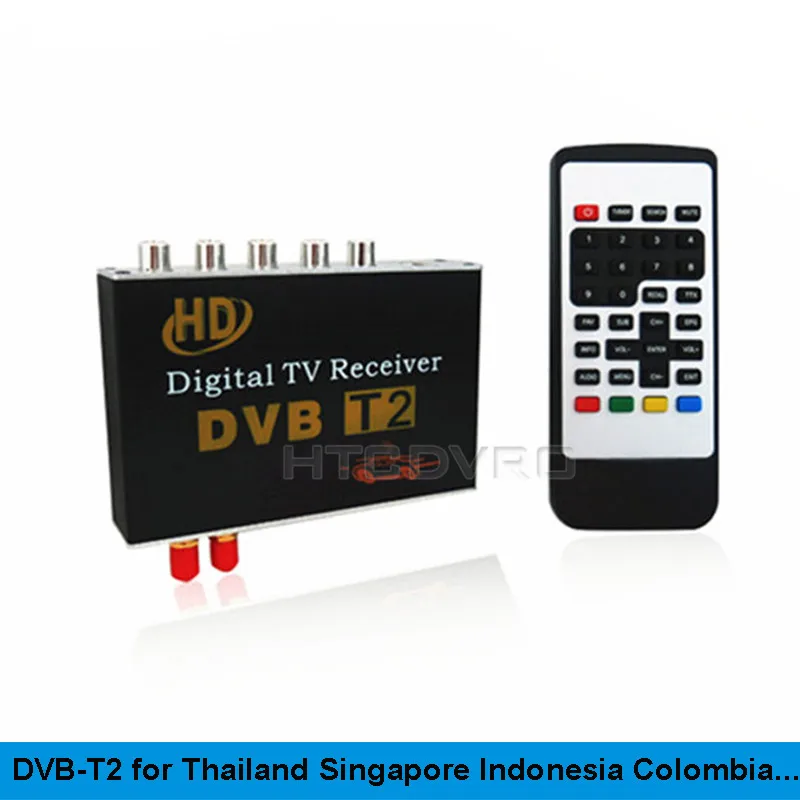 YMODVHT HD DVB-T2 с двойным тюнером цифровой ТВ приемник коробка для Колумбии/Таиланд/Сингапур и других стран с T2 сигналов