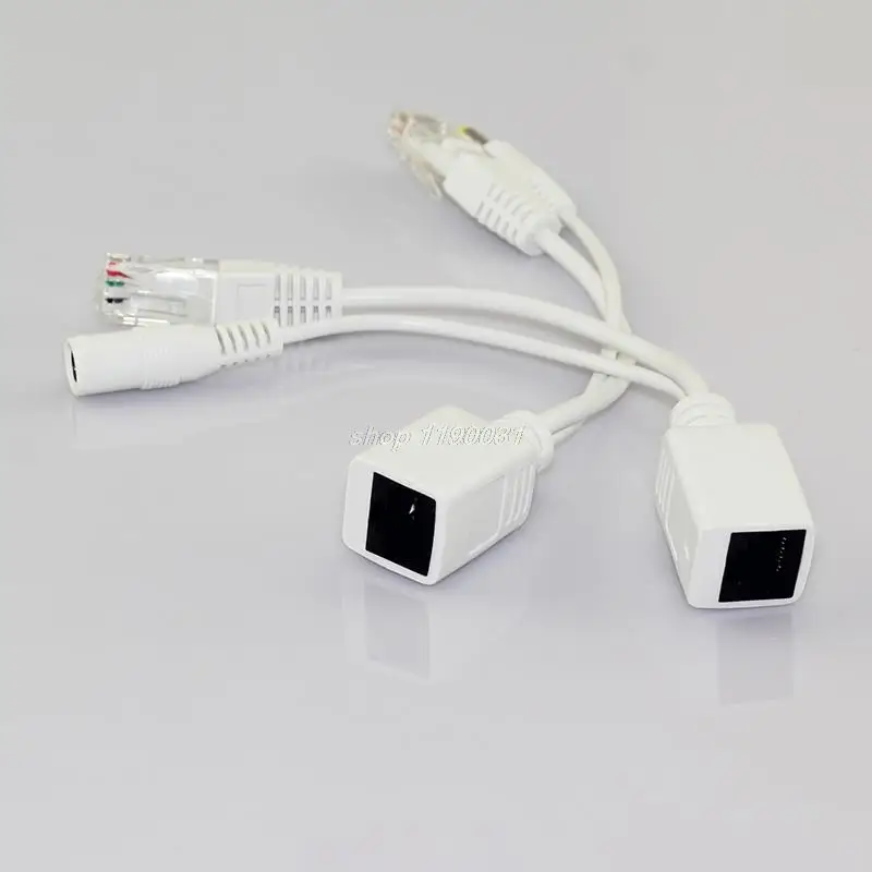 10 Пара Poe Адаптер Кабеля Rj45 Сплиттер Инжектор Комплект Питания 12 В Синтезатор